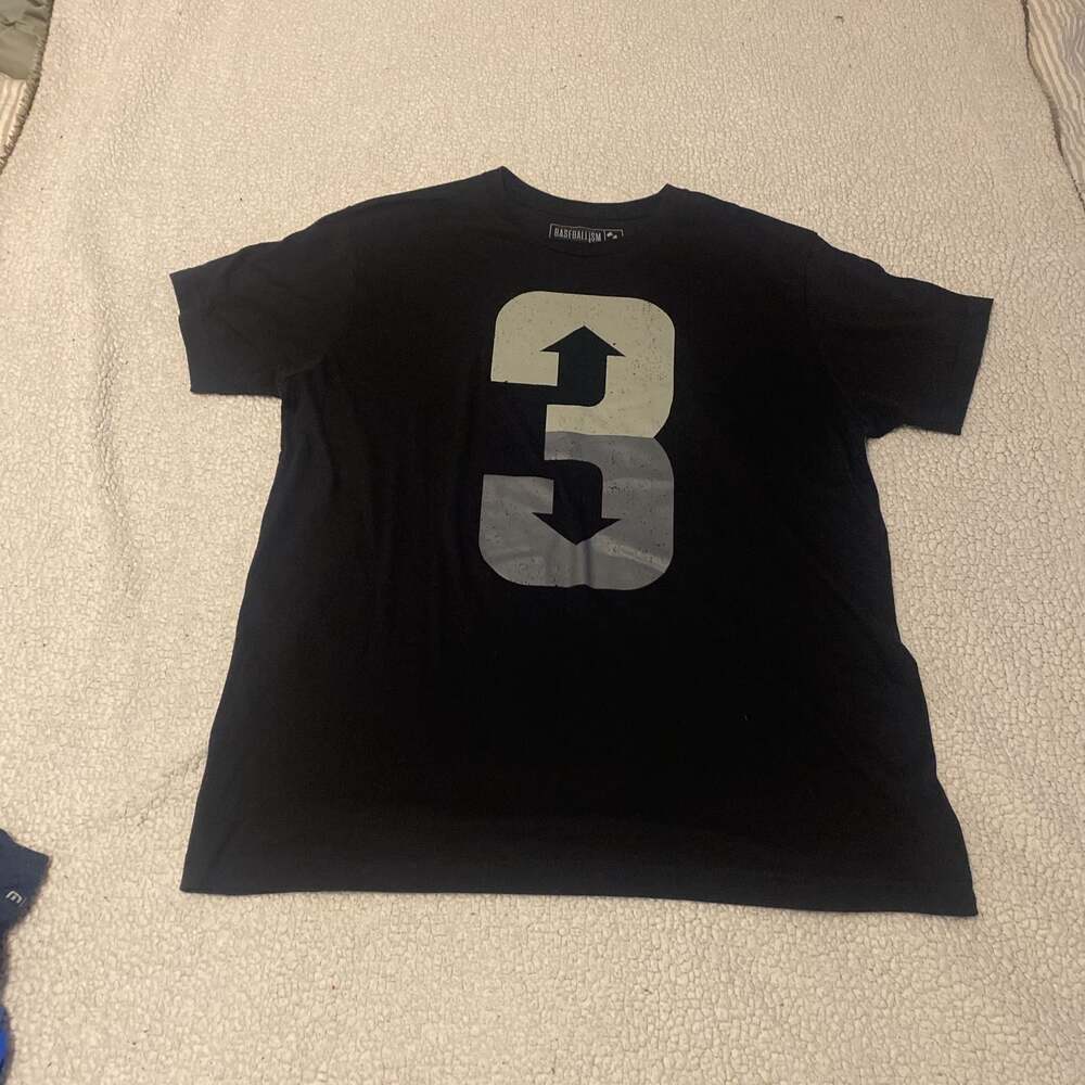 Baseballism '3 Up 3 Down' Men's Black Short Sleeve T-Shirt
